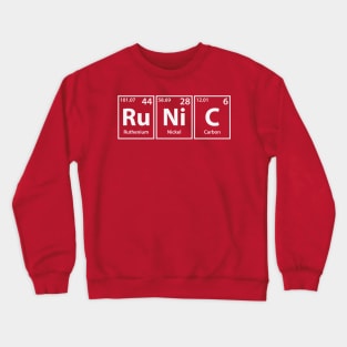 Runic (Ru-Ni-C) Periodic Elements Spelling Crewneck Sweatshirt